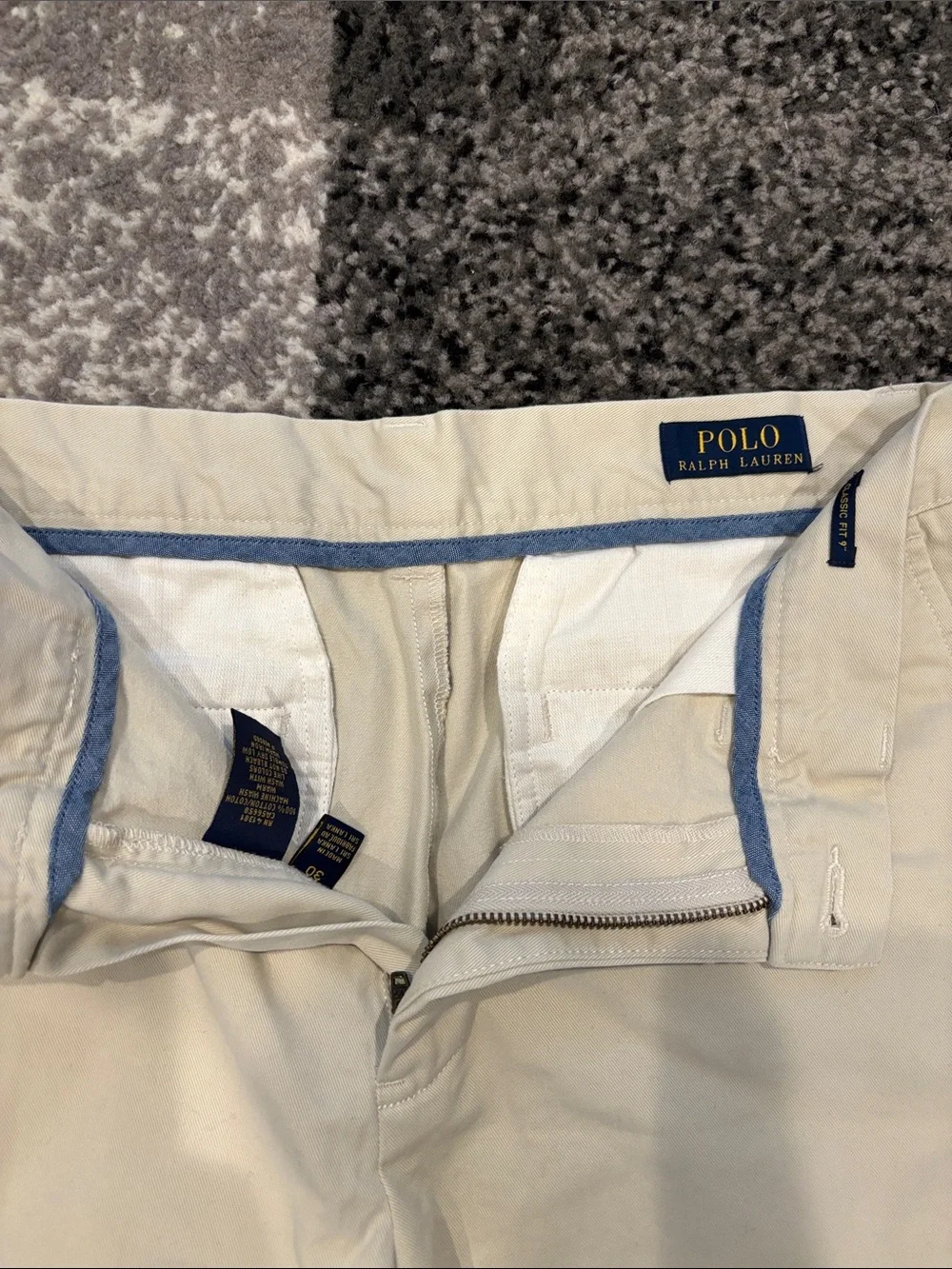 Polo by Ralph Lauren Light Khaki Flat-Front Shorts